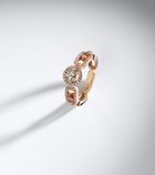 Messika Move Link 18kt rose gold ring with diamonds