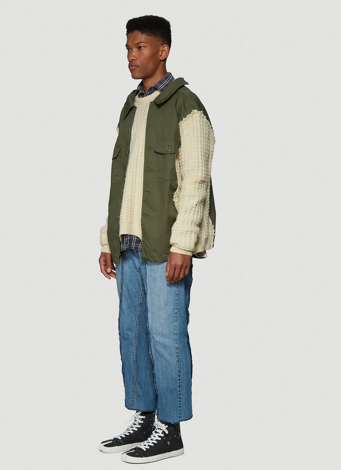Bonum Contrast Panel Sweater