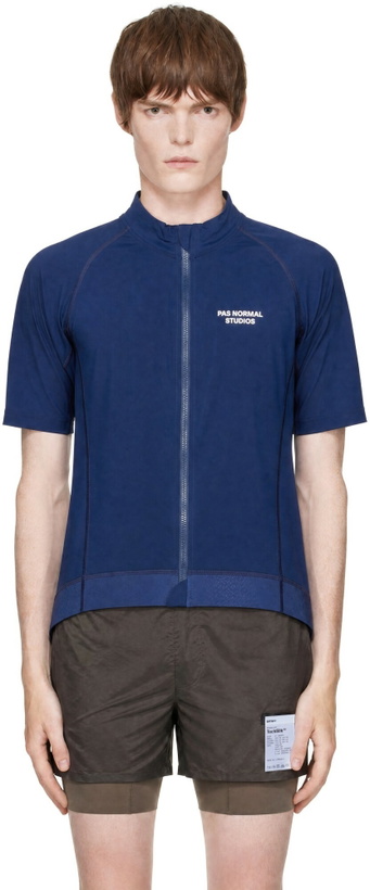 Photo: Pas Normal Studios Navy Cycling Essential Jersey