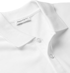 Alexander McQueen - Logo-Appliquéd Cotton-Piqué Polo Shirt - White