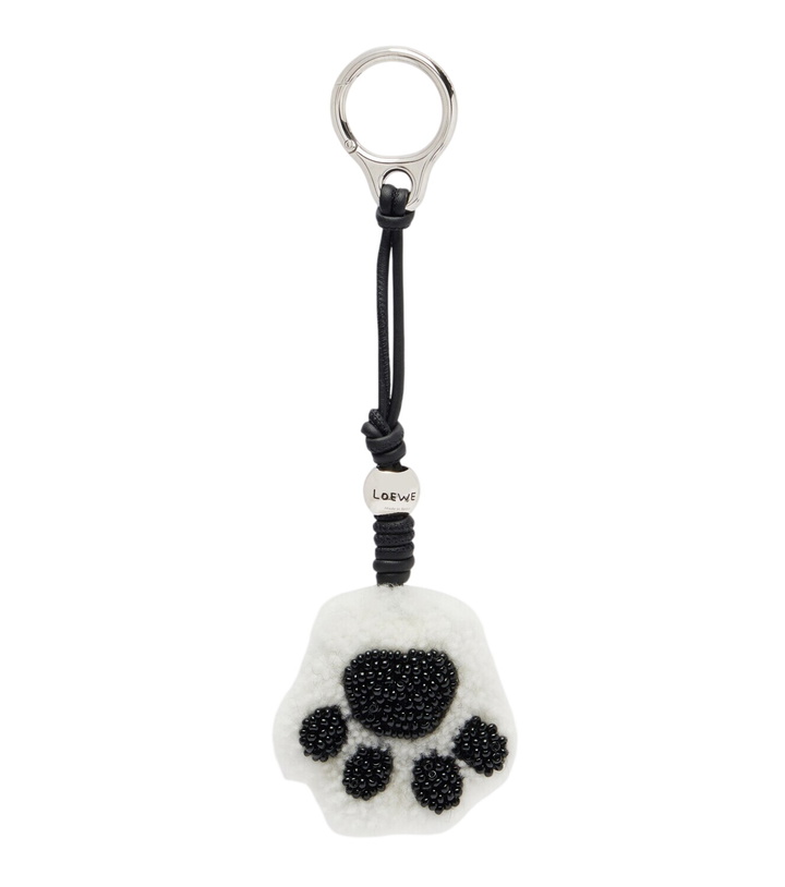 Photo: Loewe Paw shearling and leather bag charm