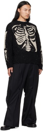 Khoki Black Tuck-Detail Trousers