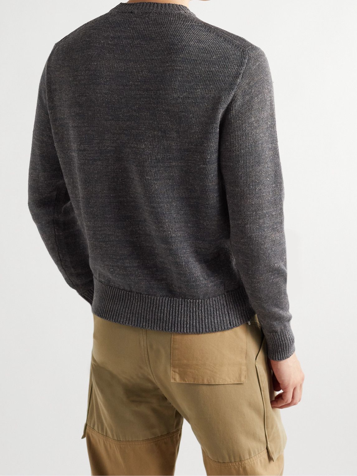 Inis Meáin - Linen Sweater - Gray Inis Meáin