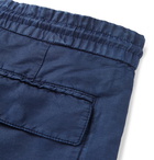 Brunello Cucinelli - Linen and Cotton-Blend Canvas Drawstring Shorts - Navy