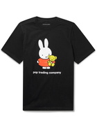 POP TRADING COMPANY - Miffy Logo-Print Cotton-Jersey T-Shirt - Black