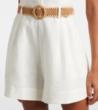 Zimmermann Acacia halterneck linen romper