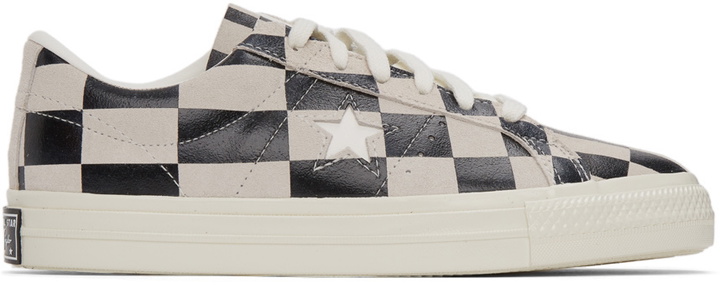 Photo: Converse Black & White Check One Star Sneakers