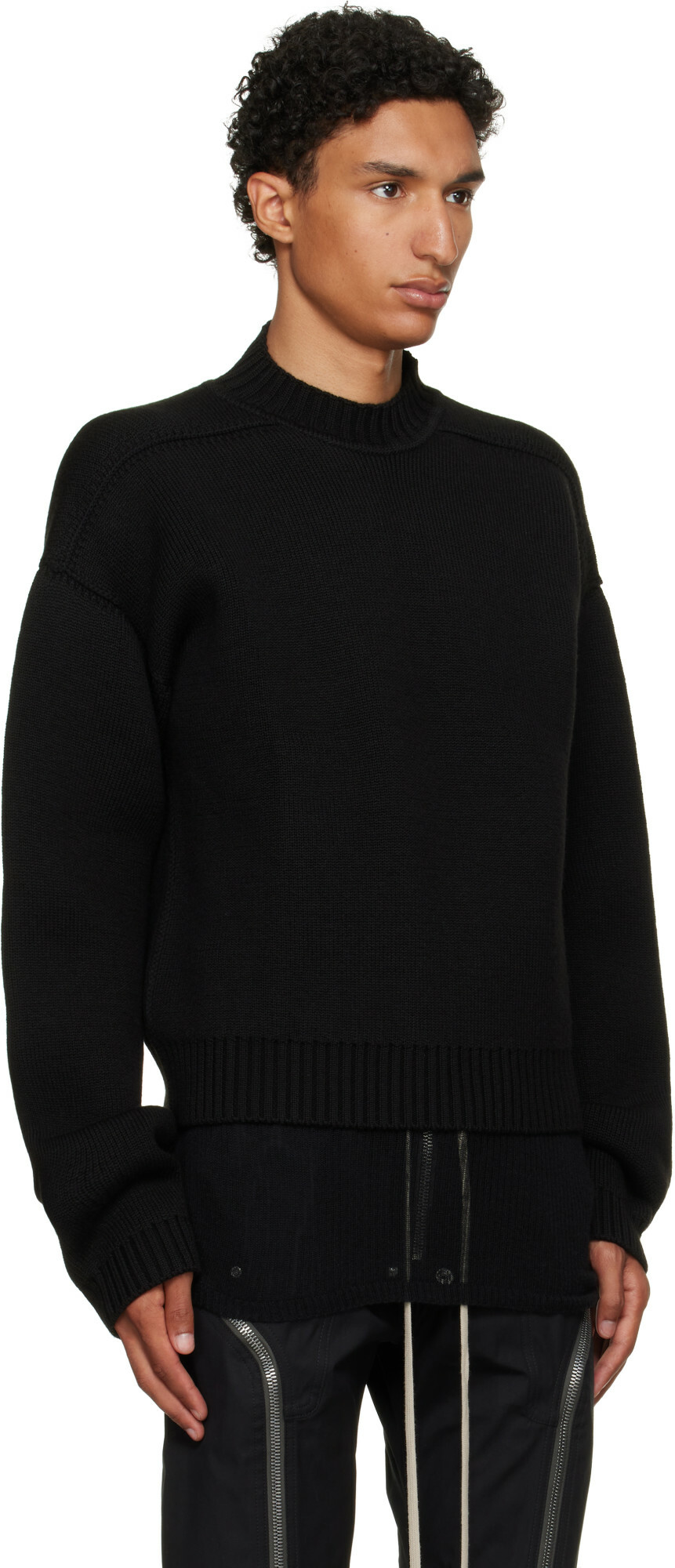 Rick Owens Black Tower Tommy Reversible Sweater