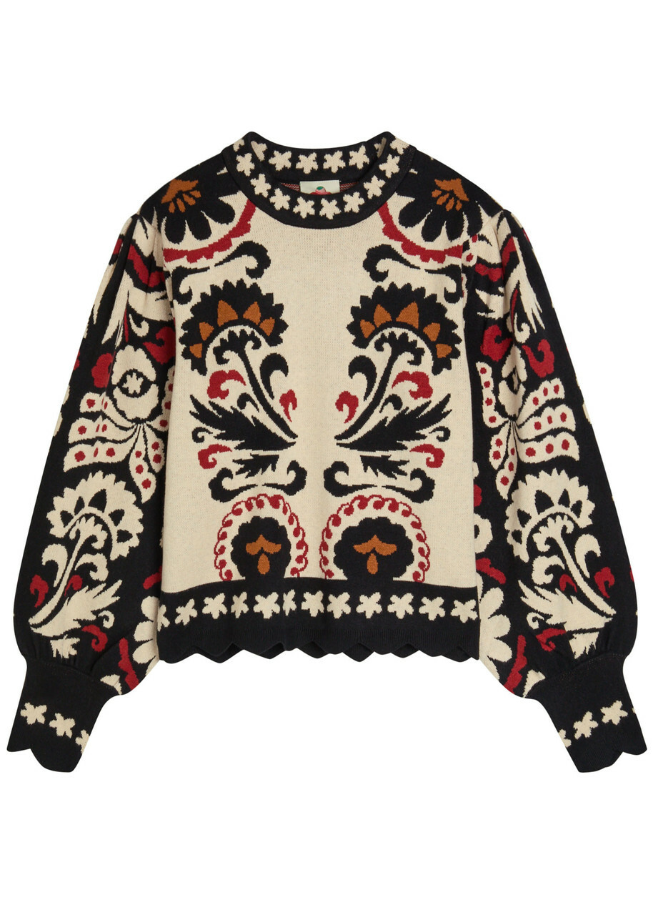 Farm Rio Jacquard Knit Jumper Multicoloured