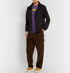 Pop Trading Company - Uni Logo-Appliquéd Cotton-Jersey T-Shirt - Men - Purple