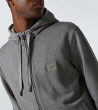 Dolce&Gabbana Logo cotton jersey zip-up hoodie