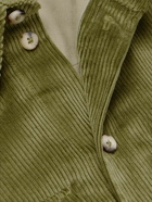 De Bonne Facture - Cotton-Corduroy Overshirt - Green