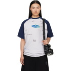 Balenciaga White Raglan Sleeves T-Shirt