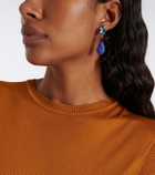 Jennifer Behr Ambrose embellished earrings with lapis lazuli