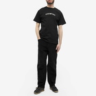 Pass~Port Men's Sham Embroidery T-Shirt in Black