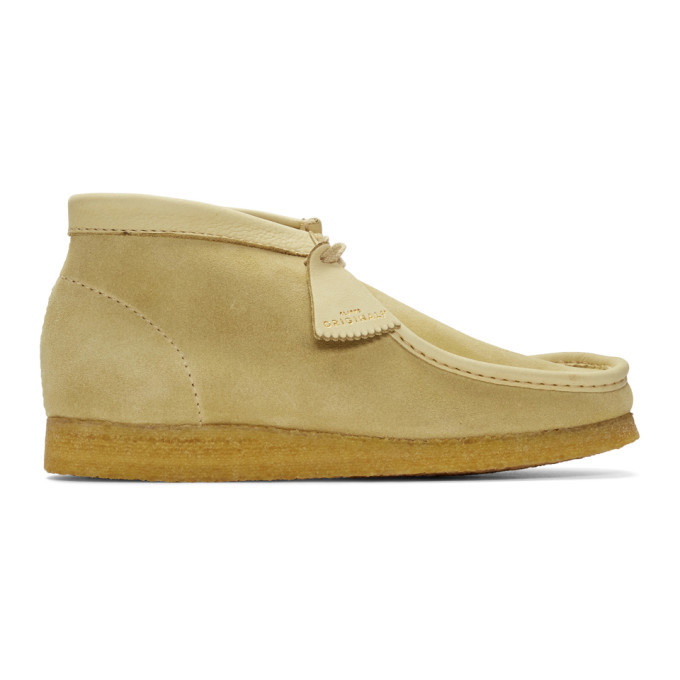 Photo: Clarks Originals Beige Made In Italy Wallabee Boots