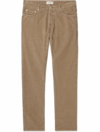 Officine Générale - James Slim-Fit Straight-Leg Cotton-Corduroy Trousers - Brown