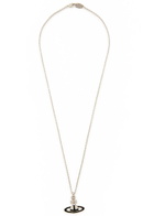 Vivienne Westwood Mayfair Bas Relief orb Rhodium-plated Necklace - Black - One Size