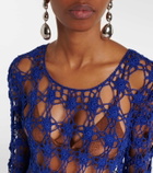 Anna Kosturova Crochet cotton maxi dress
