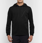 Theory - Ergonomic Cotton-Blend Piqué Hoodie - Black