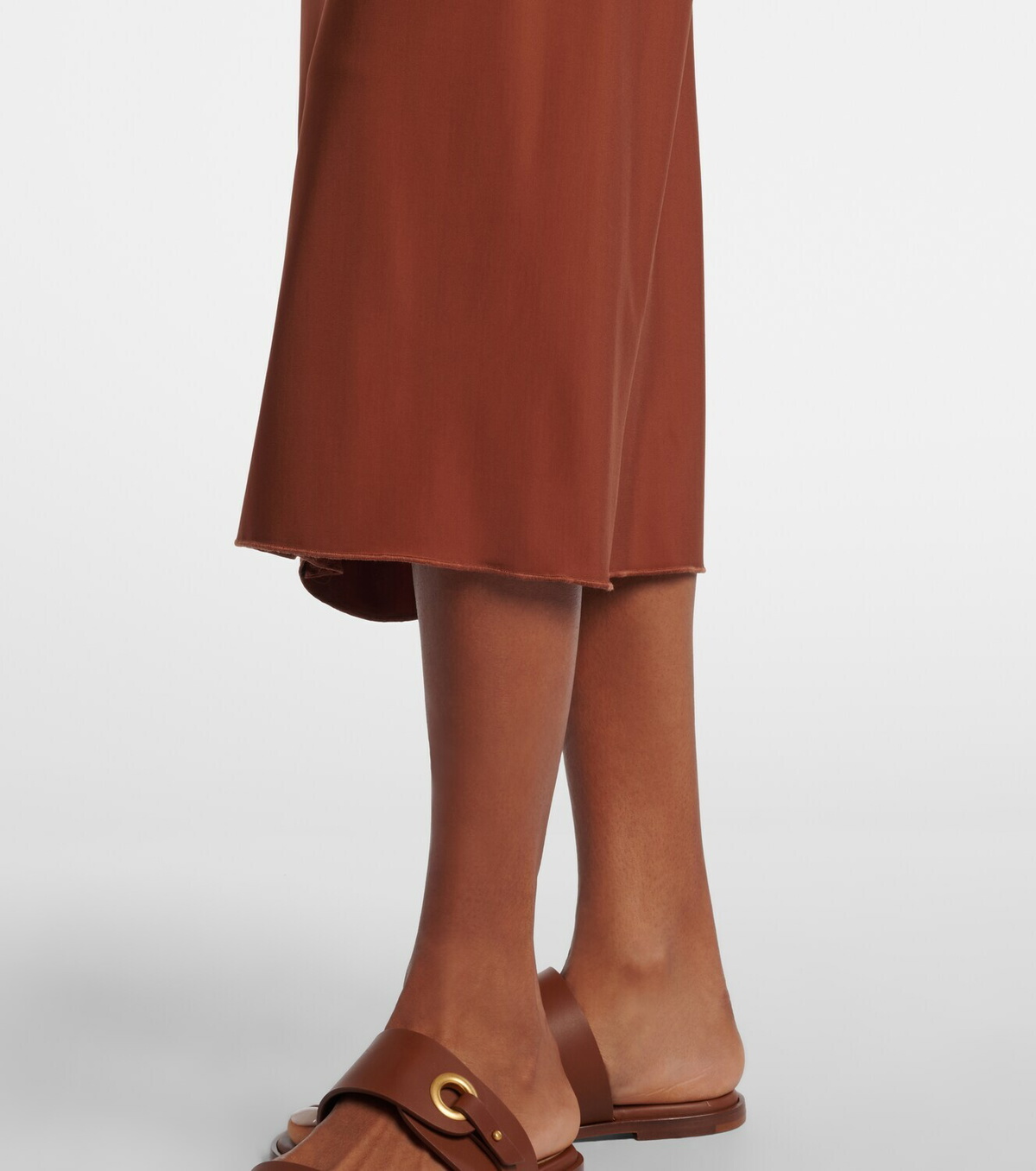 Max Mara Afoso gathered jersey wrap skirt