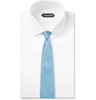 TOM FORD - 8cm Woven Tie - Light blue