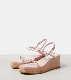 Jimmy Choo Amatuus 60 leather espadrille wedges