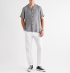 Frescobol Carioca - Beam Camp-Collar Printed Linen Shirt - Gray