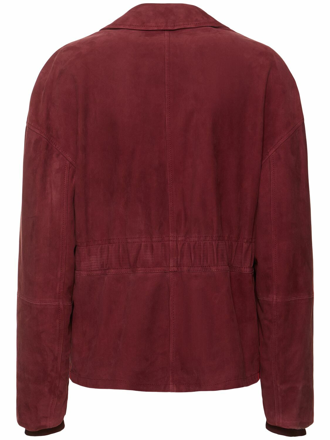 FERRARI - Single Breasted Suede Jacket
