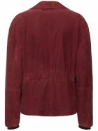 FERRARI - Single Breasted Suede Jacket