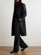 Acne Studios - Palvin Straight-Leg Pinstriped Wool-Blend Trousers - Black