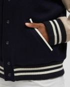 Sporty & Rich Champions Wool Varsity Jacket blue/beige Womens Bomber Jacket