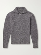 Auralee - Wool Half-Zip Sweater - Gray