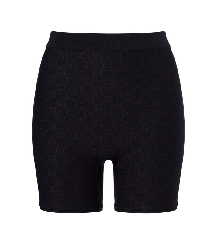 Photo: Gucci GG jersey jacquard biker shorts