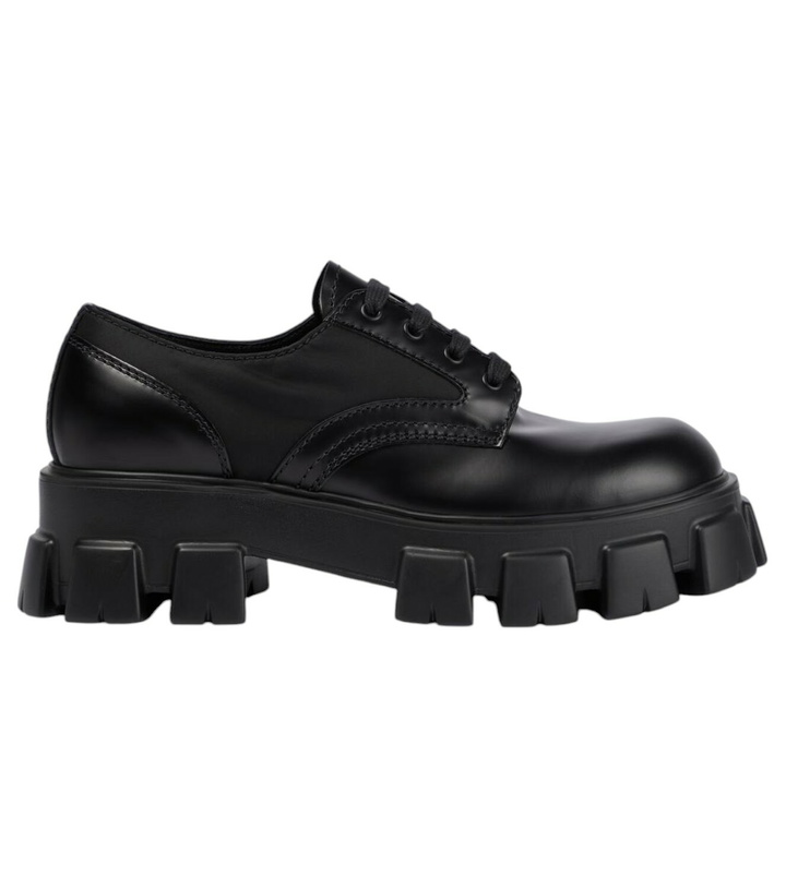 Photo: Prada Monolith lace-up leather brogues