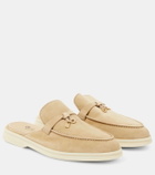 Loro Piana Charms Walk embellished suede mules