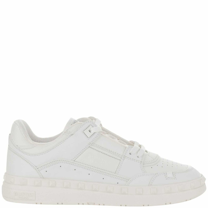 Photo: Valentino Garavani White Leather Freedots Sneakers