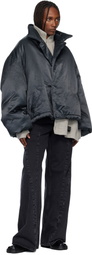 MM6 Maison Margiela Gray Fisherman Knit Camionneur Scarf