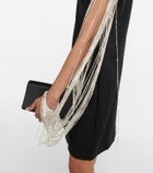 Costarellos Valencia crystal-embellished crêpe minidress