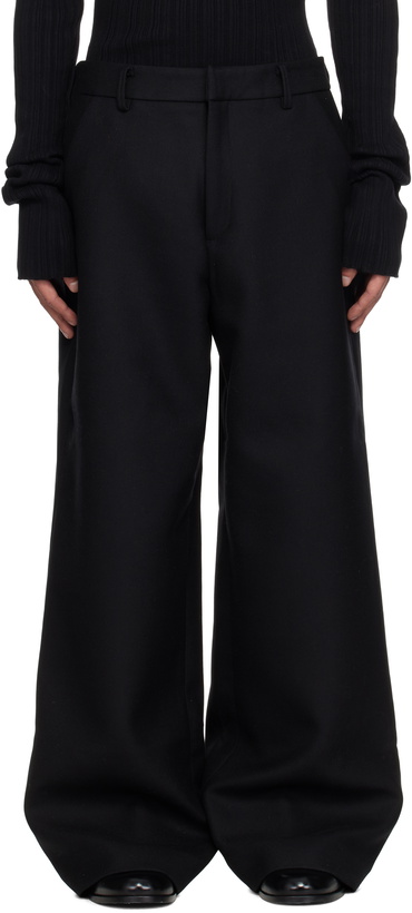 Photo: Entire Studios Black Wideleg Trousers
