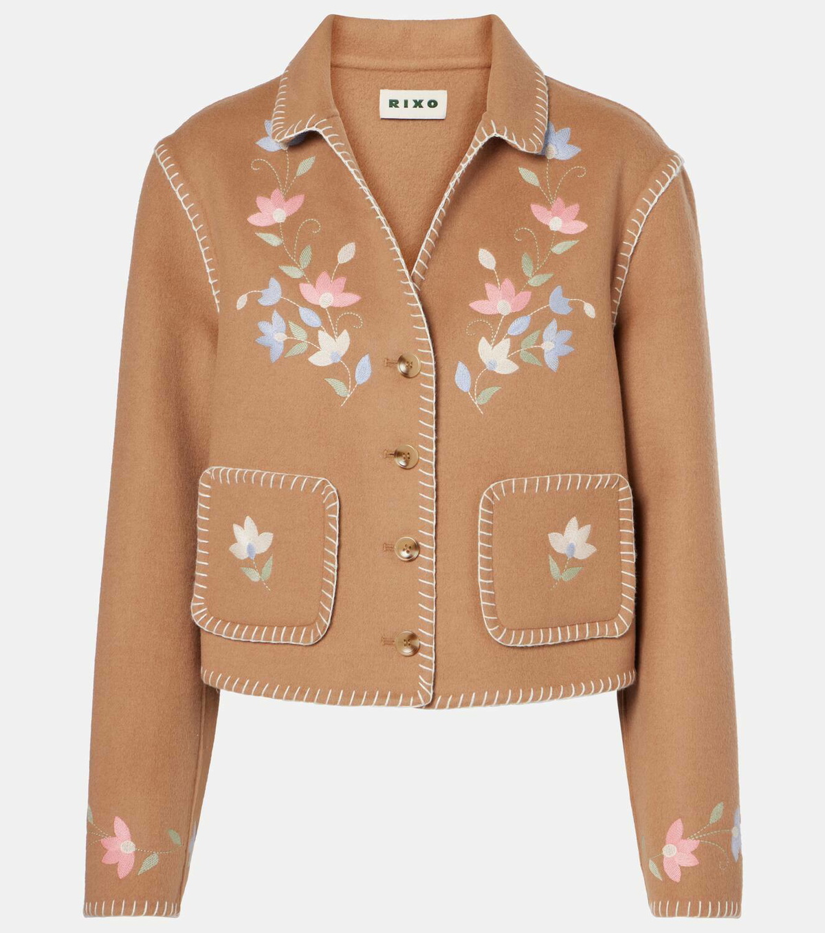 Rixo Sunday wool-blend jacket