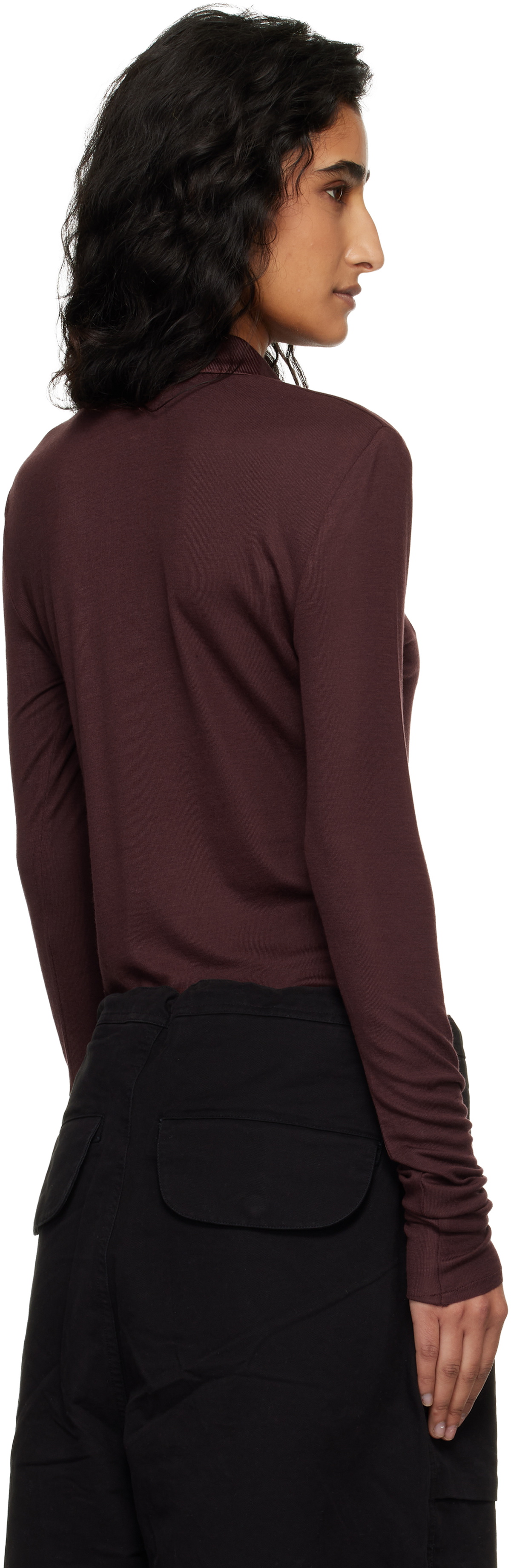 Entire Studios Brown LS Polo