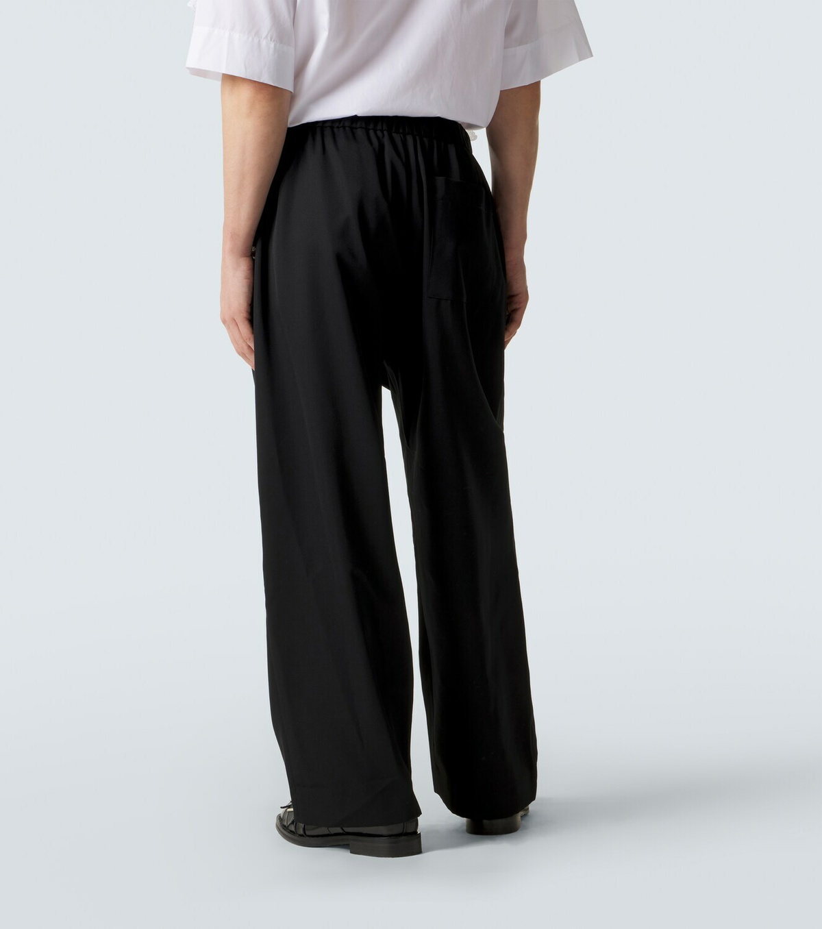 Simone Rocha Crêpe satin wide-leg pants