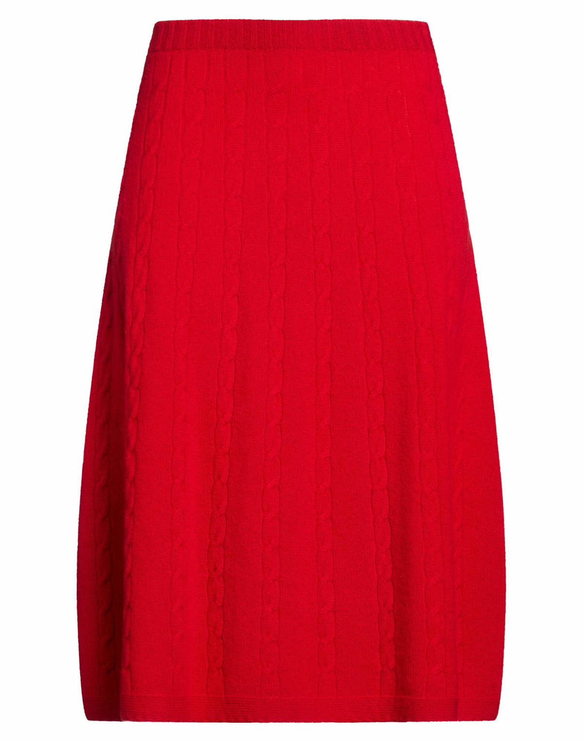 Drumohr Womens Midi skirt in Red