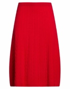 Drumohr Womens Midi skirt in Red