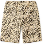 Gucci - Wide-Leg Leopard-Jacquard Cotton-Blend Bermuda Shorts - Neutrals