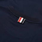 Thom Browne Men's Side Split Classic T-Shirt in Navy