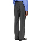 Valentino Gray Wool Trousers