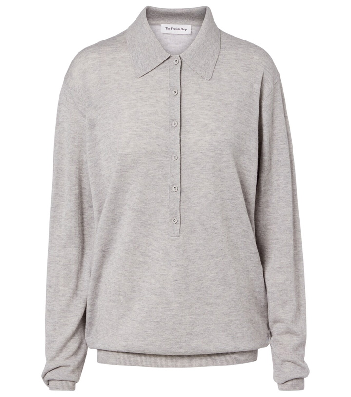 Photo: The Frankie Shop Tala wool-blend polo sweater