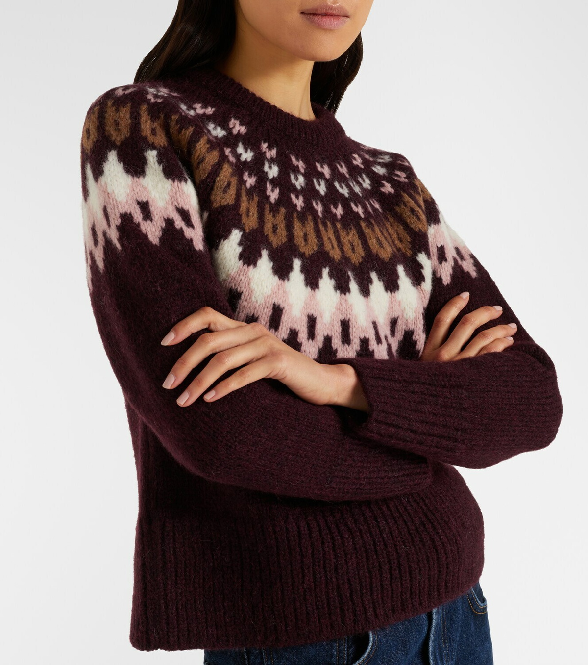 Veronica Beard Anne Fair Isle wool-blend sweater